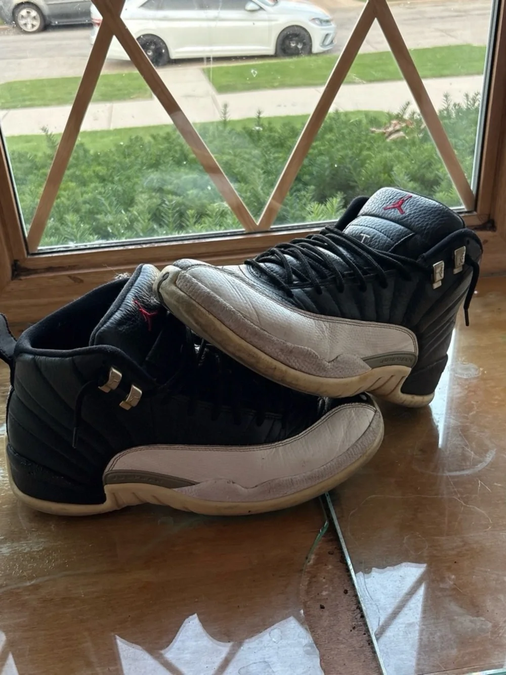 Jordan Black and White Retro Basketball Sneakers